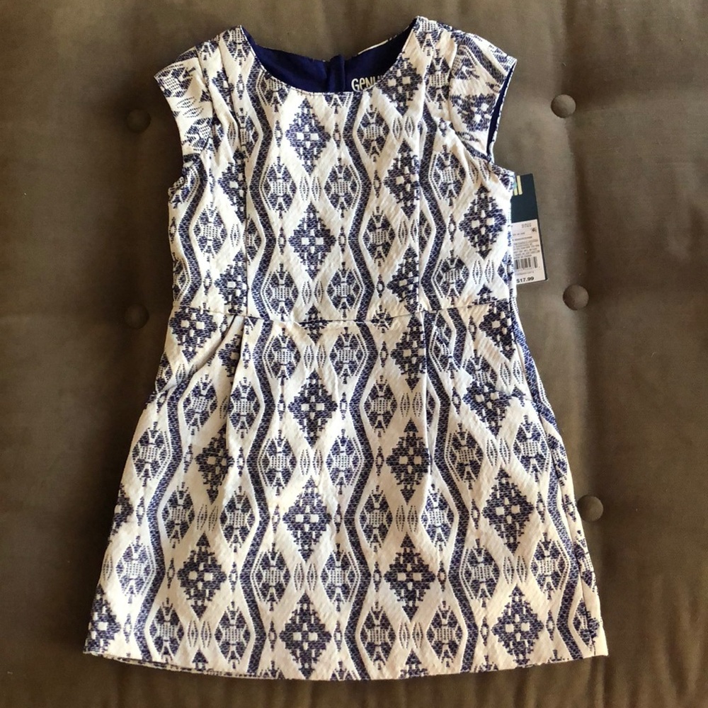 Genuine Kids patterned cap sleeve dress